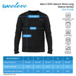 Men's Merino Wool Long Sleeve Henley — Midweight