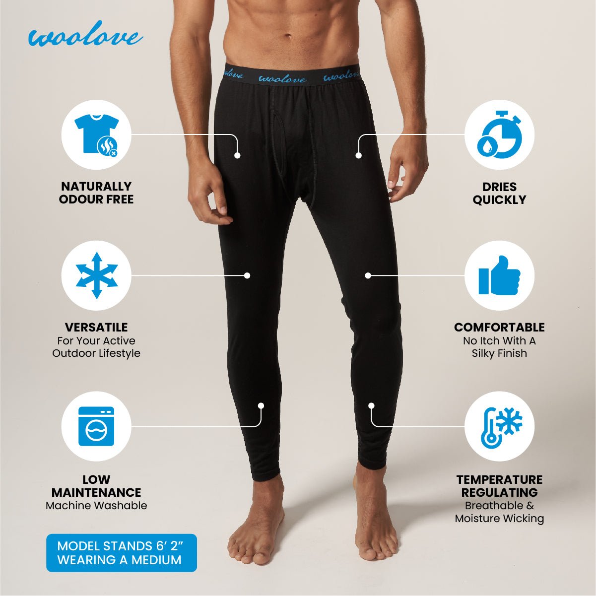 Men's Merino Wool Leggings — Heavyweight