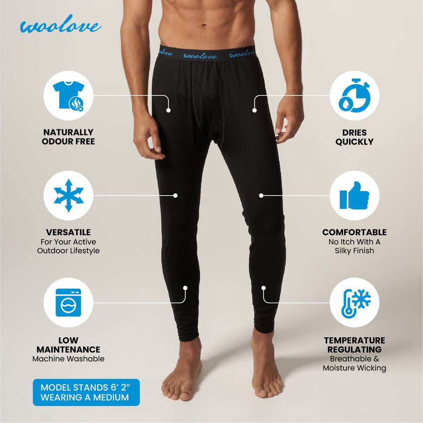 Men's Merino Wool Leggings — Heavyweight