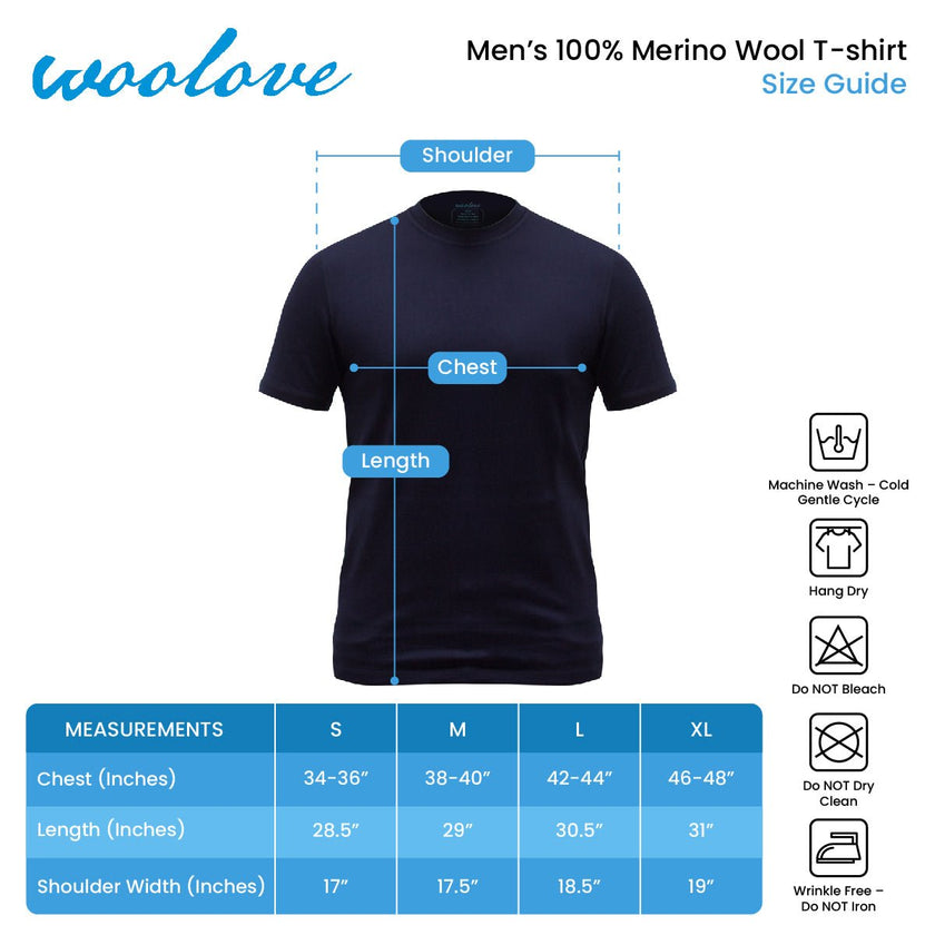 Men's Merino Wool T-Shirt — Lightweight