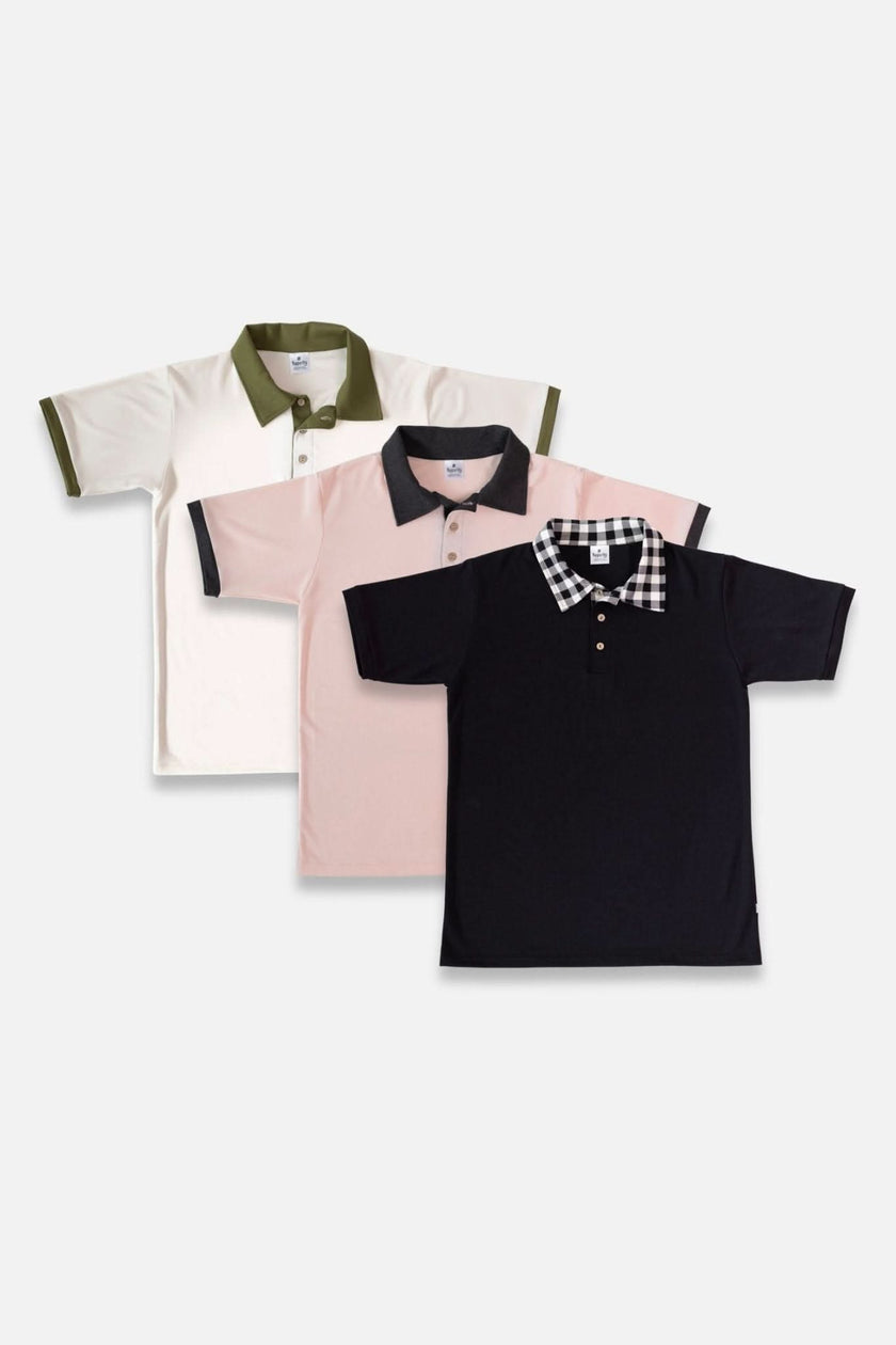 Men's Bamboo Polo Shirt | Blush Charcoal