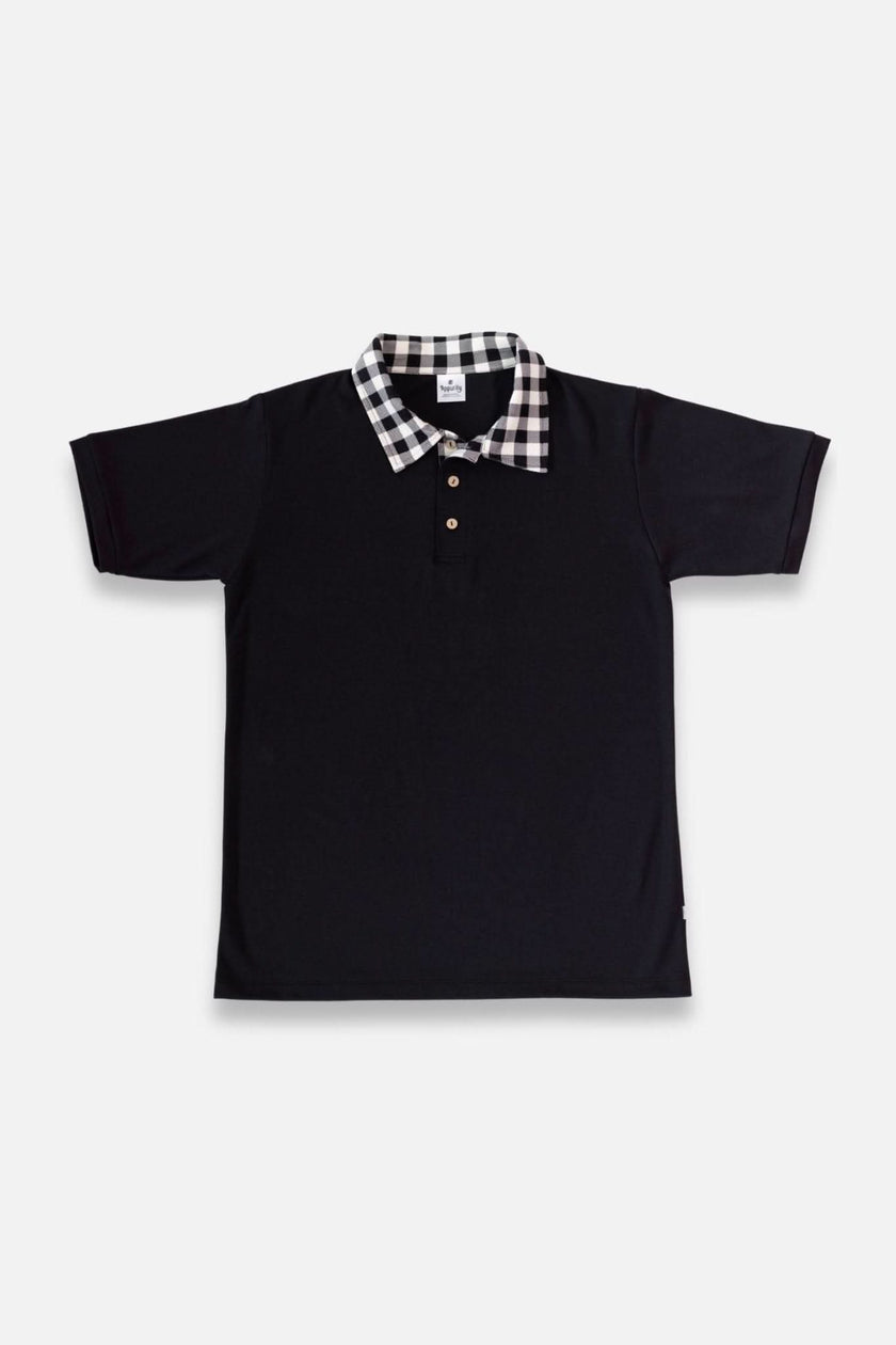 Men's Bamboo Polo Shirt | Blush Charcoal