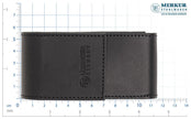 Merkur Leather Case empty for Razor and 10 Blades, Black