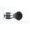 MERKUR Shaving Brush  1201 with Vegan Synthetic Hair in Bright Chrome