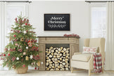 Merry Christmas Large Wood Sign