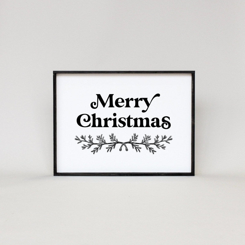 Merry Christmas Large Wood Sign