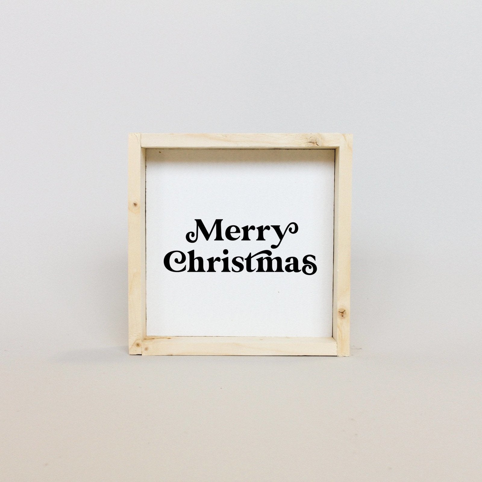 Merry Christmas Mini Wood Sign