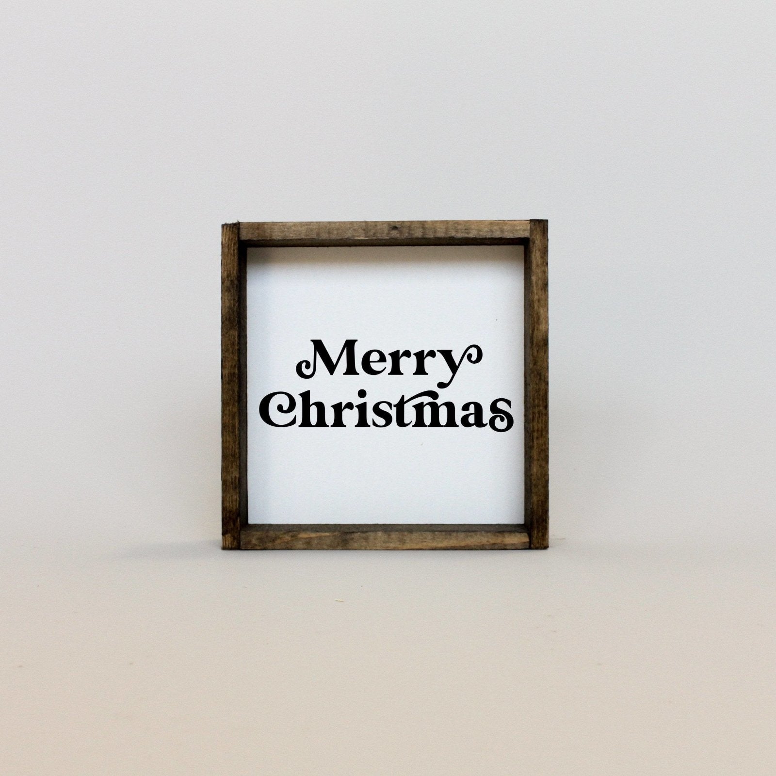 Merry Christmas Mini Wood Sign