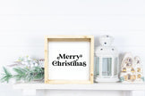 Merry Christmas Mini Wood Sign