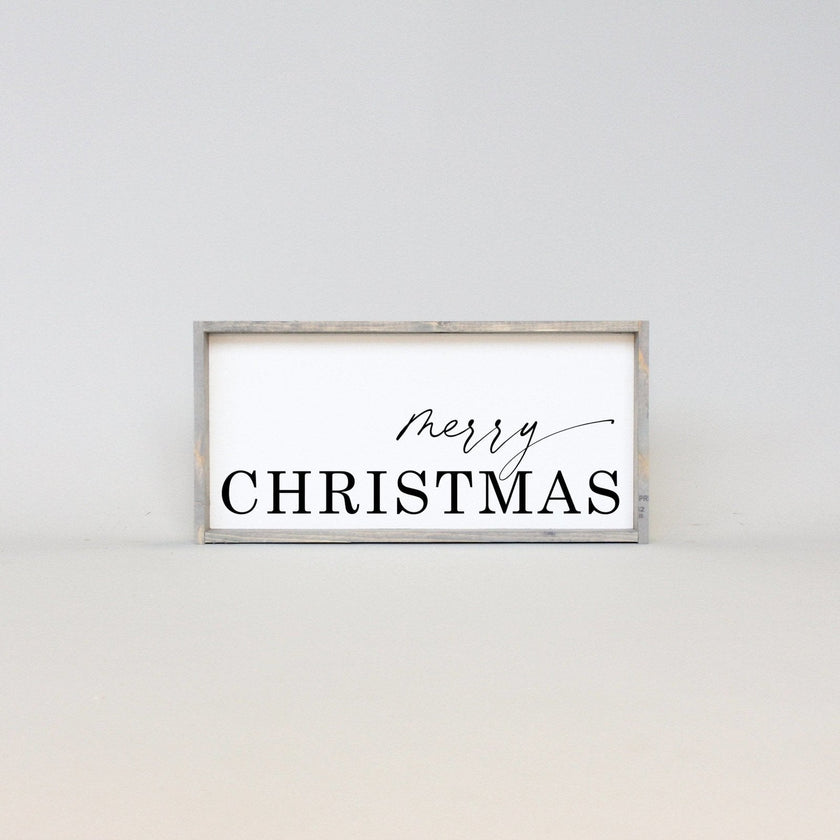 Merry Christmas Wood Sign