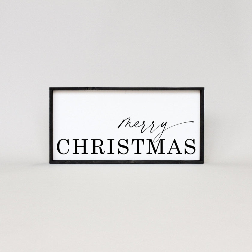 Merry Christmas Wood Sign