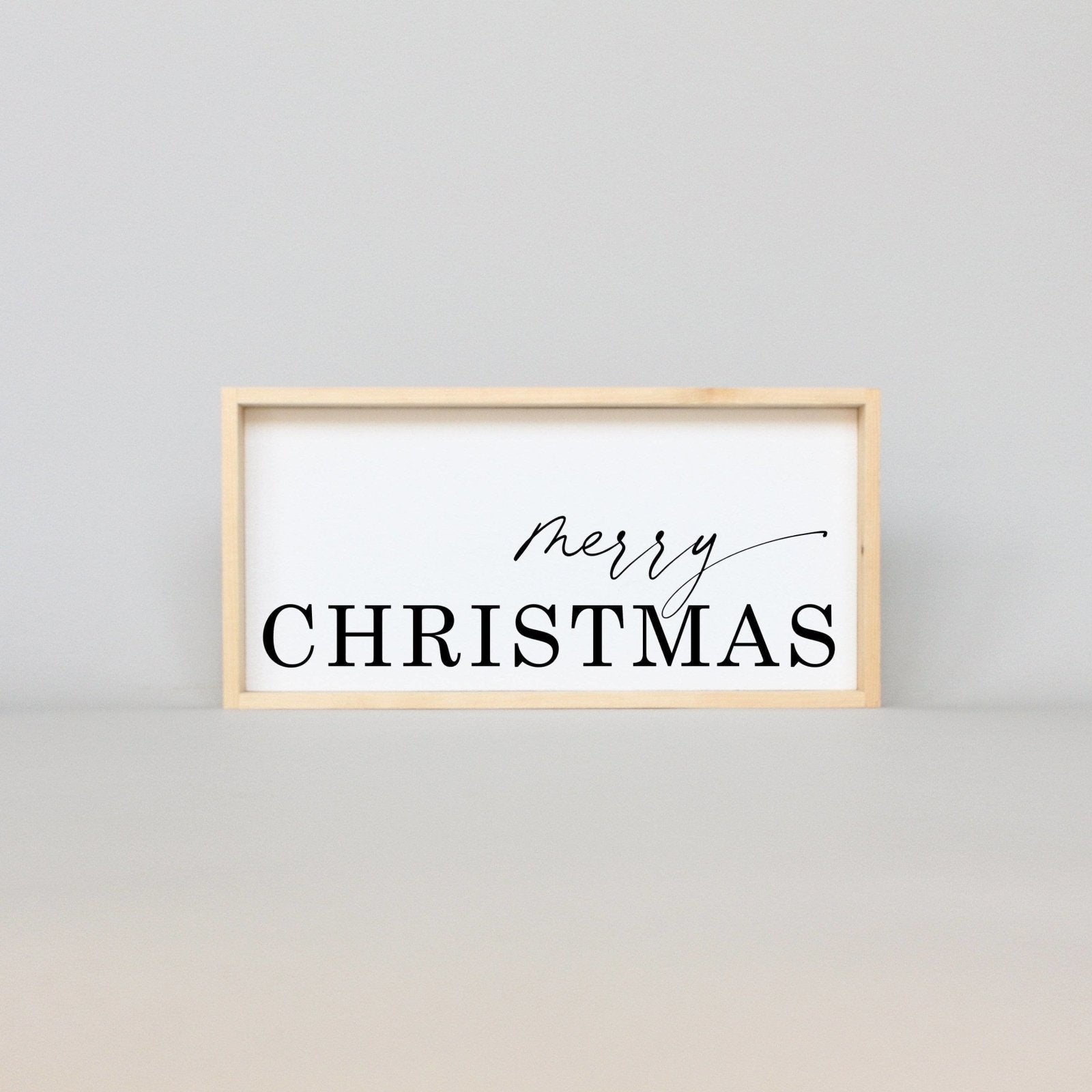 Merry Christmas Wood Sign