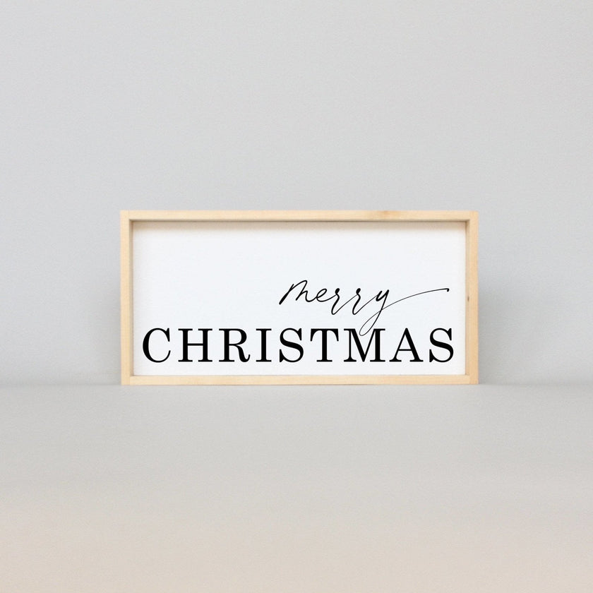 Merry Christmas Wood Sign