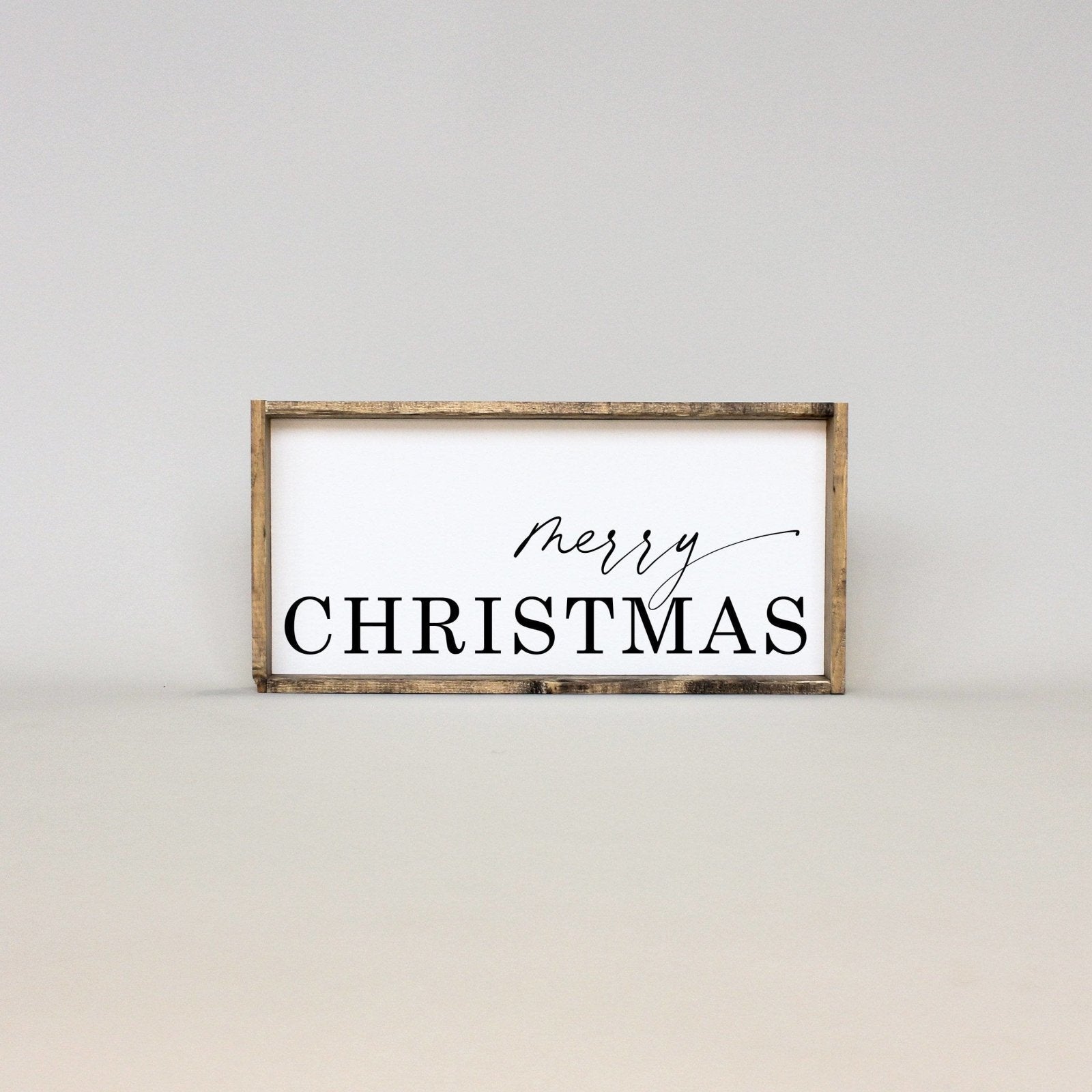 Merry Christmas Wood Sign