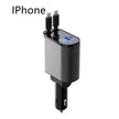 Metal Car Charger 100W Super Fast Charging Car USB And TYPE-C Adapter