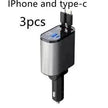 Metal Car Charger 100W Super Fast Charging Car USB And TYPE-C Adapter