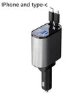 Metal Car Charger 100W Super Fast Charging Car USB And TYPE-C Adapter
