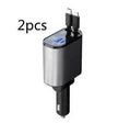 Metal Car Charger 100W Super Fast Charging Car USB And TYPE-C Adapter