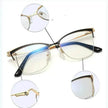 Metal Optic Glasses Frame Square  Plain Color Anti Blue Light for Women and Men