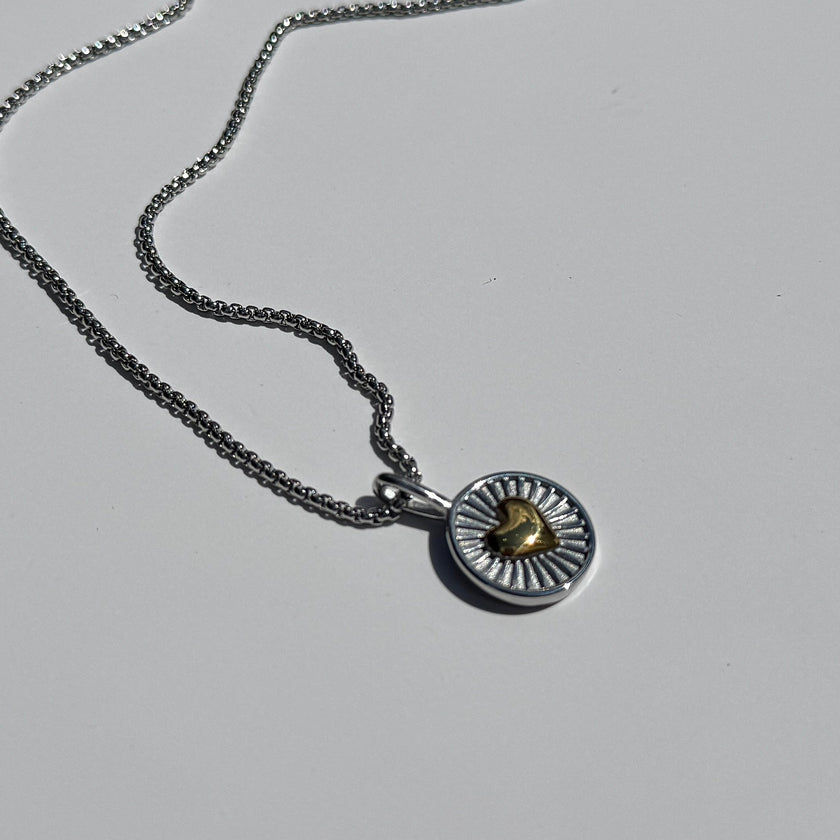Mi Amor Necklace- Silver