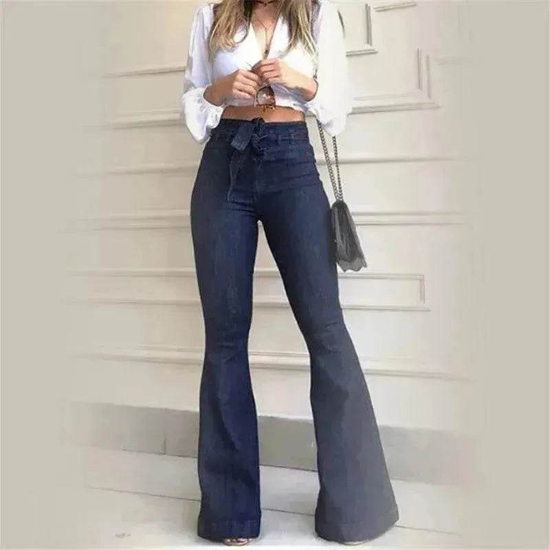Women Wide Leg Denim Jeans High rise Wide leg bootcut Pants Trouser for Women