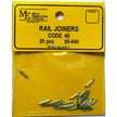Micro Engineering 26-040 HO Code 40 Rail Joiners 20 pcs