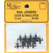 Micro Engineering 26-084 HO Code 83 Insulated Rail Joiners Pkg of 12 NIB