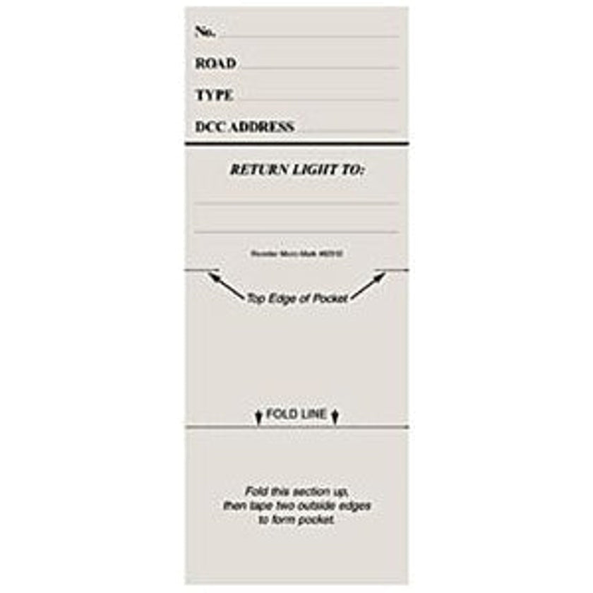 Micro-Mark 82912 Locomotive Cards Pad of 25