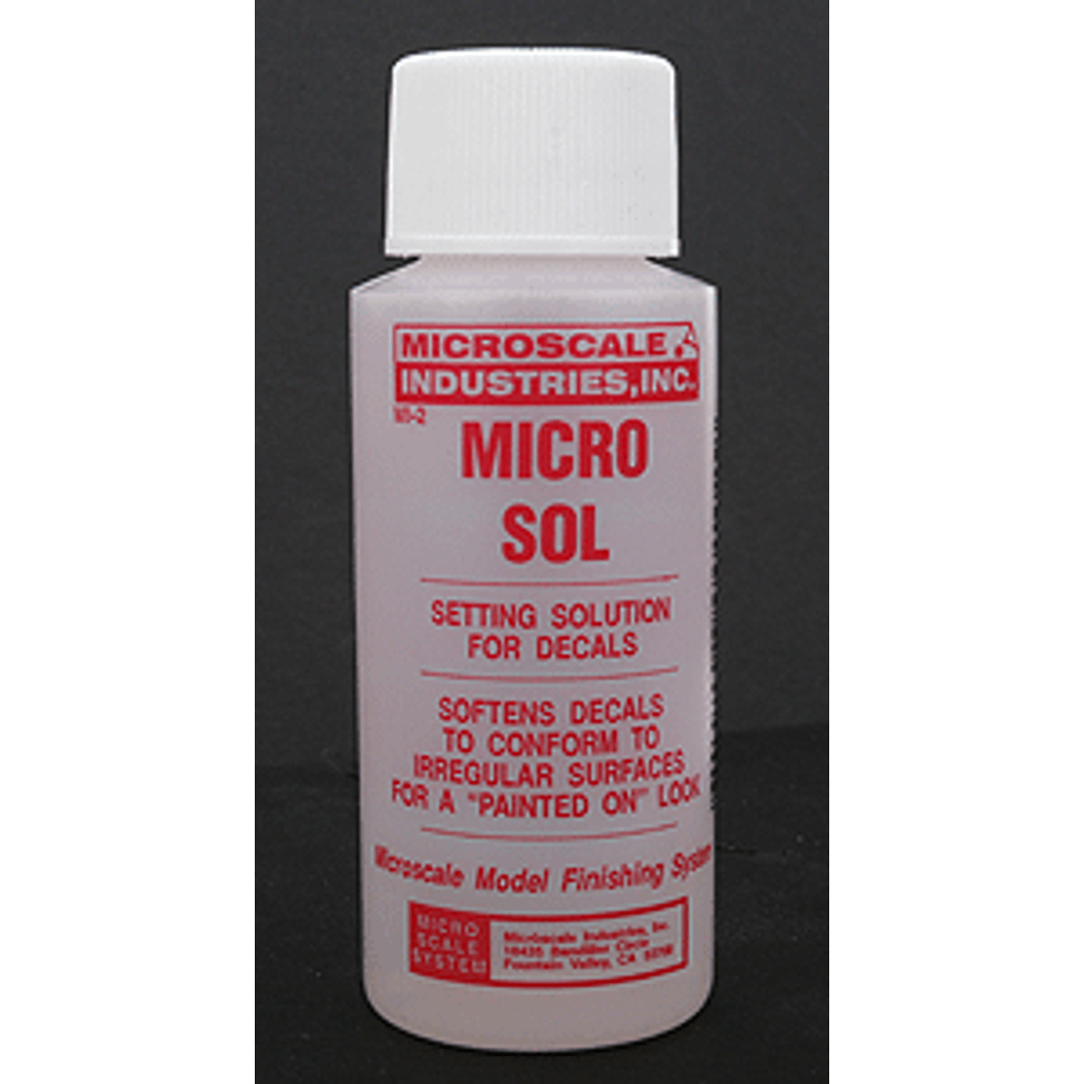 Microscale MI-2 Micro Sol Decal Setting Solution 1oz 29.6mL