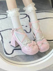 Girls Lolita Platform Mid Heel Shoes – Cute Kawaii Platform Heels EU 34–41
