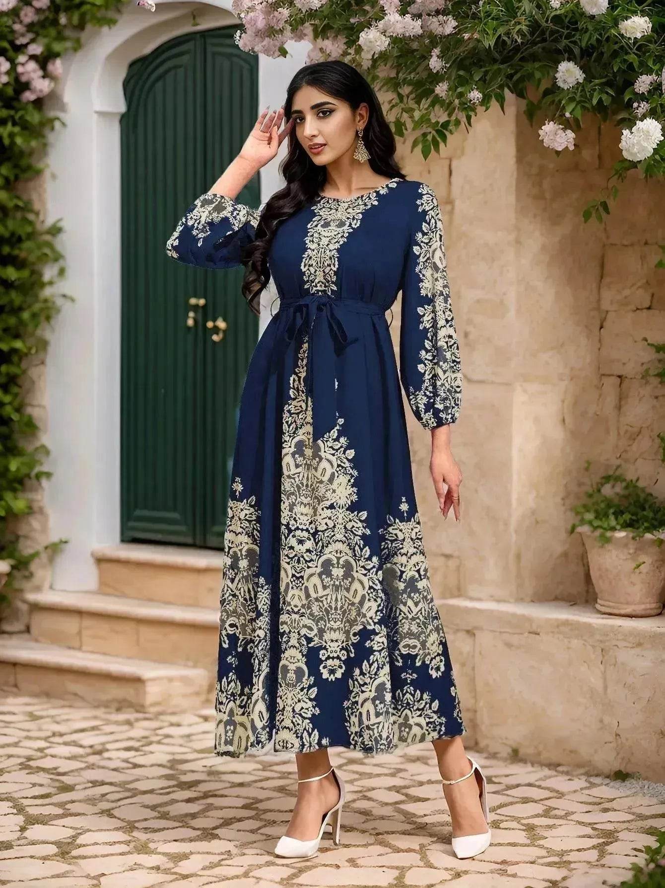 Middle East Arab Arab  Printed Dress