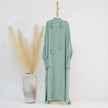Middle East Dubai Turkey Solid Color Dress