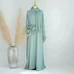 Middle East Dubai Turkey Solid Color Dress Leisure