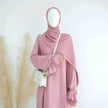 Middle East Dubai Turkey Solid Color Dress Leisure