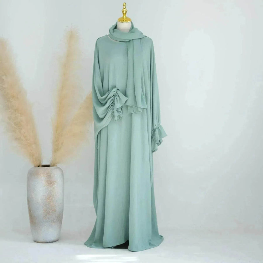 Middle East Dubai Turkey Solid Color Dress Leisure