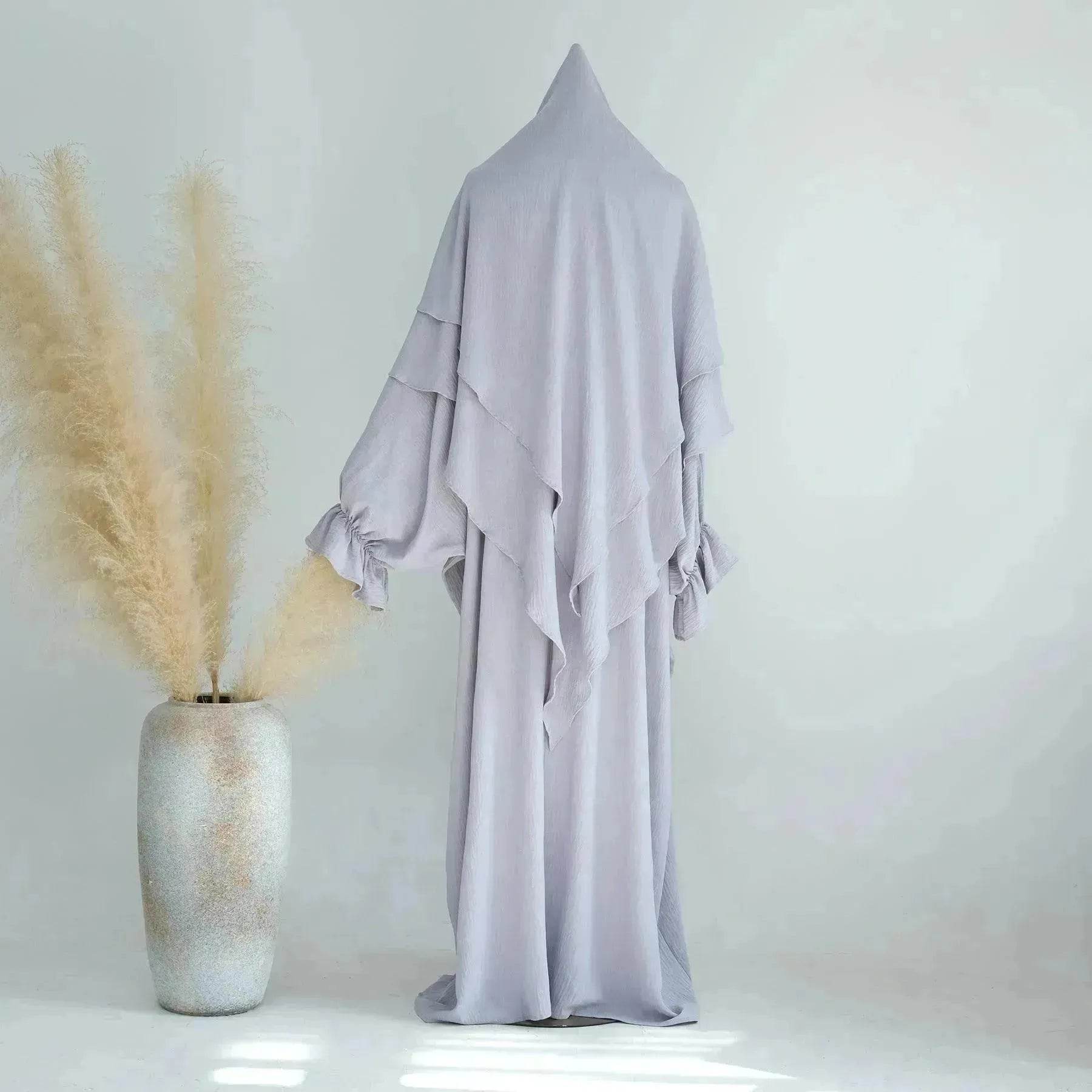 Middle East Dubai Turkey Solid Color Dress Leisure
