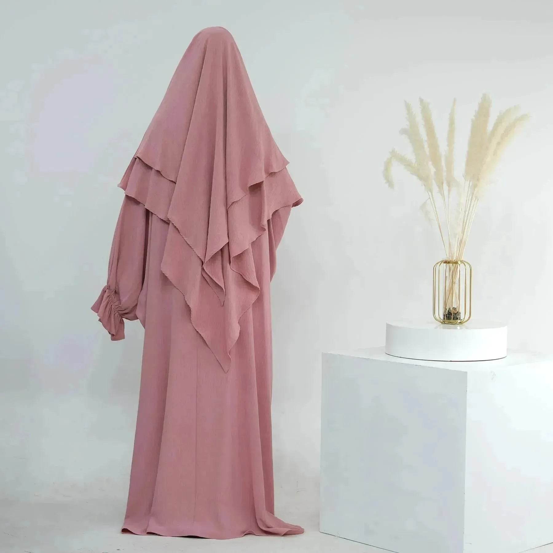 Middle East Dubai Turkey Solid Color Dress Leisure