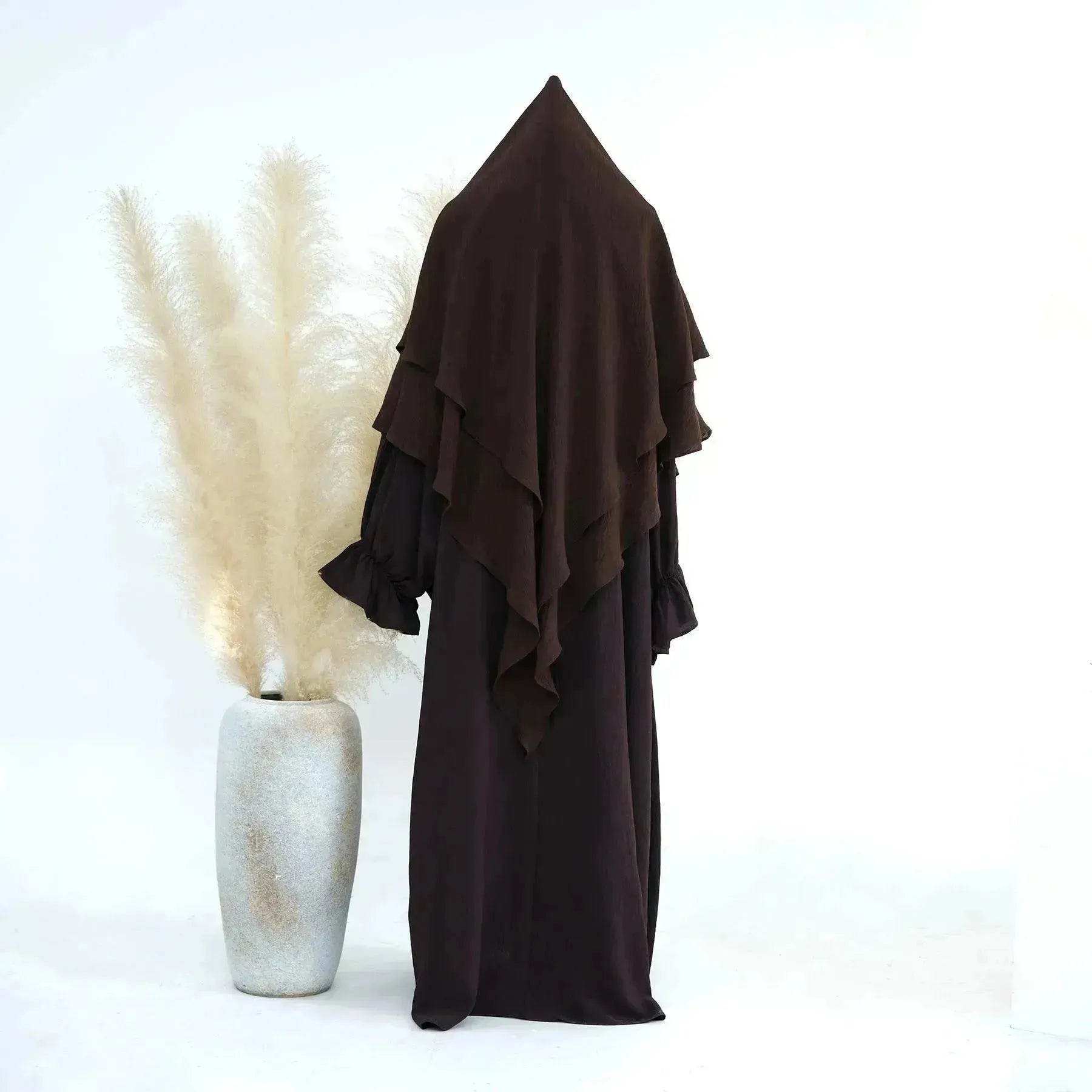 Middle East Dubai Turkey Solid Color Dress Leisure