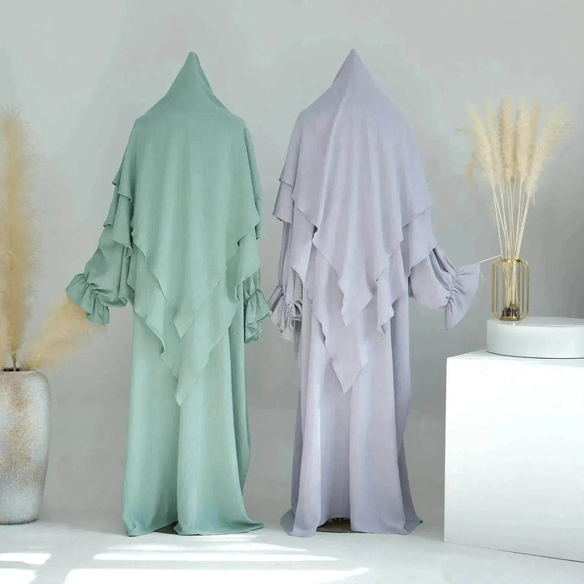 Middle East Dubai Turkey Solid Color Dress Leisure