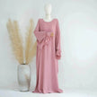 Middle East Dubai Turkey Solid Color Dress Leisure