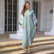 Middle East Foreign Trade Arab Robe New Embroidered Women's Gown