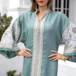 Middle East Foreign Trade Arab Robe New Embroidered Women's Gown