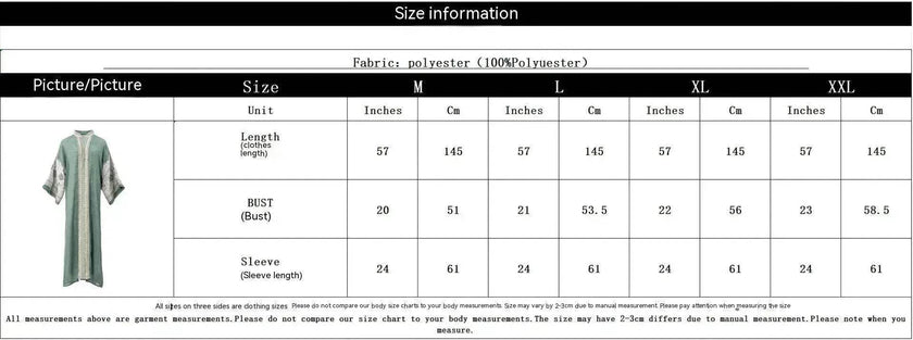 Middle East Foreign Trade Arab Robe New Embroidered Women's Gown