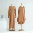 Middle East Turkey Drawstring Sleeve Dress