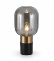 Midnight Smoke & Brass Table Light