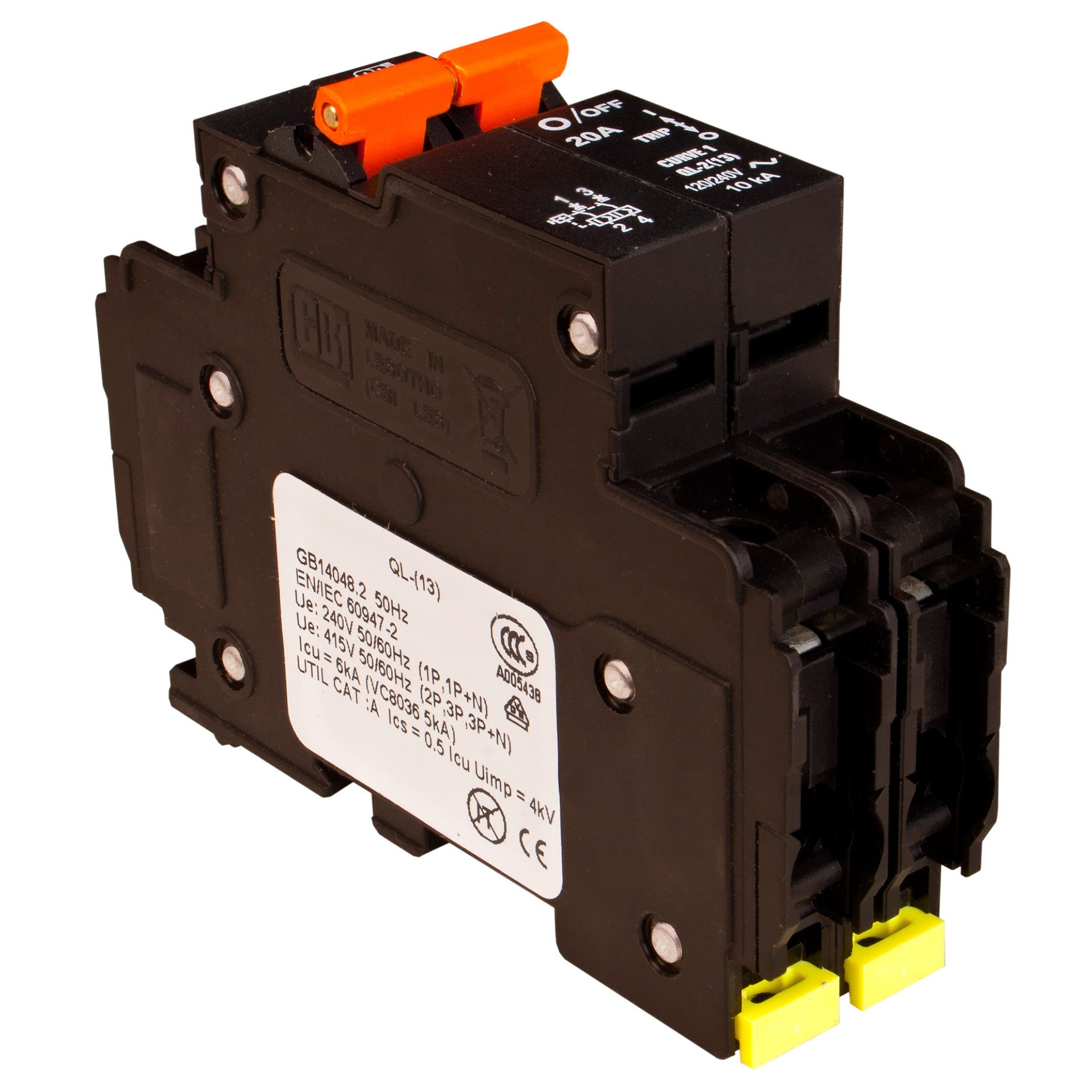 MidNite Solar, 30A, 120/240 VAC, DIN rail mount | MNEAC30-2P