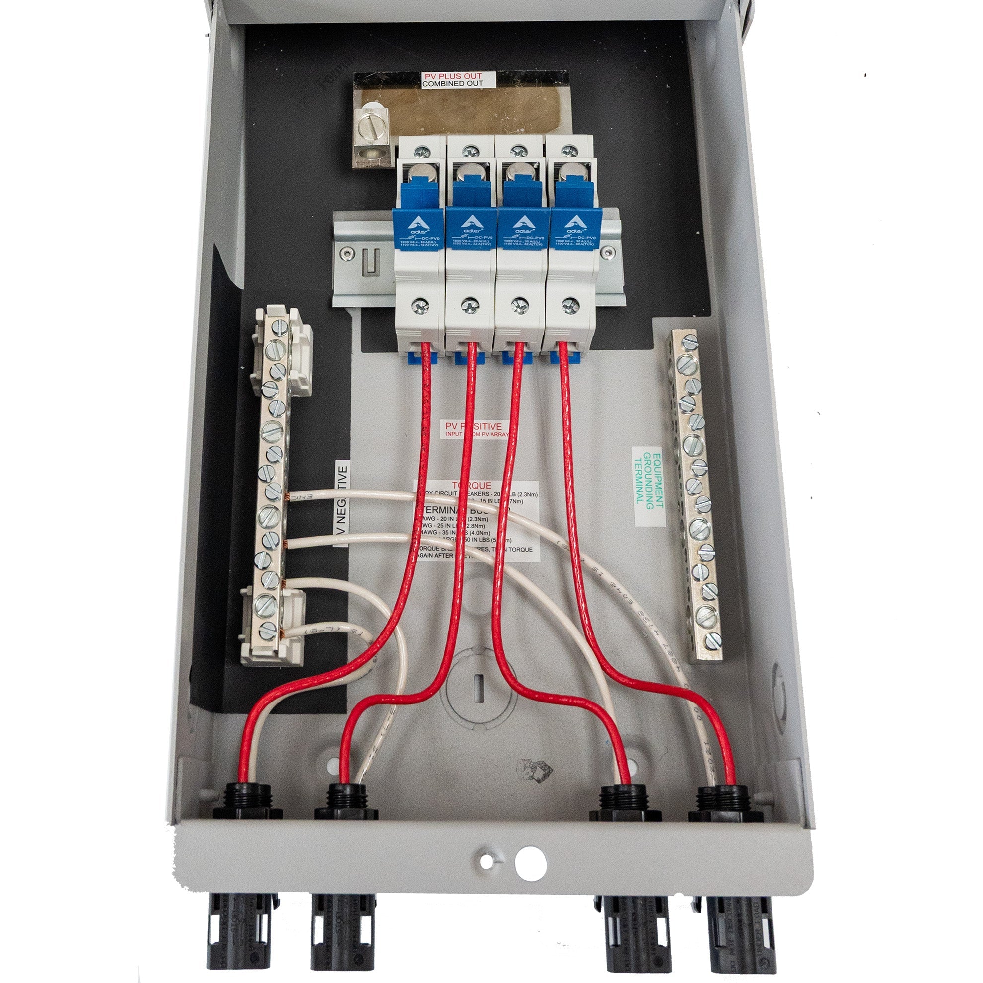 Midnite Solar 3R pre-wired MNPV4 combiner | MNPV4-MC4