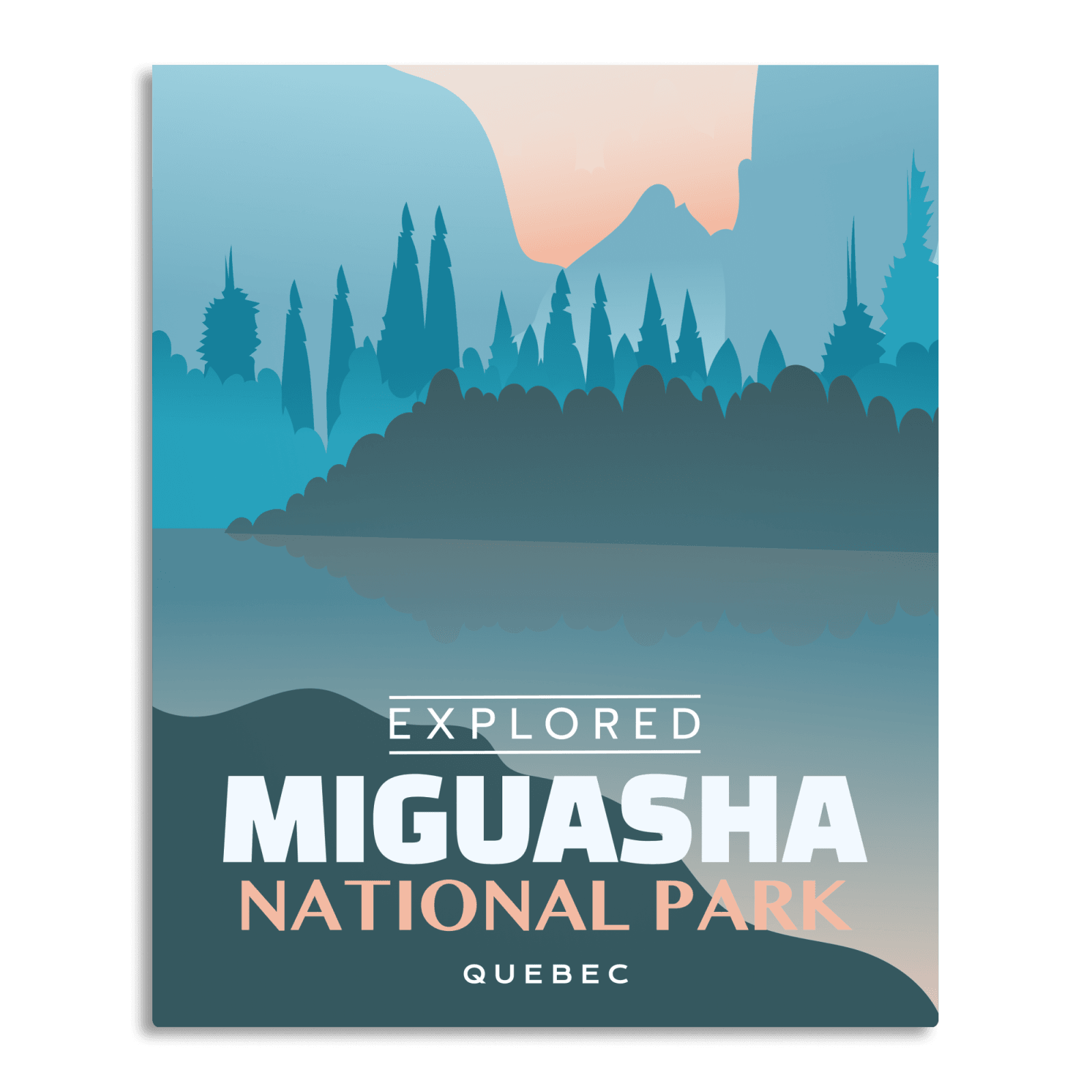Miguasha National National Park 'Explored' Poster, Canada Parks