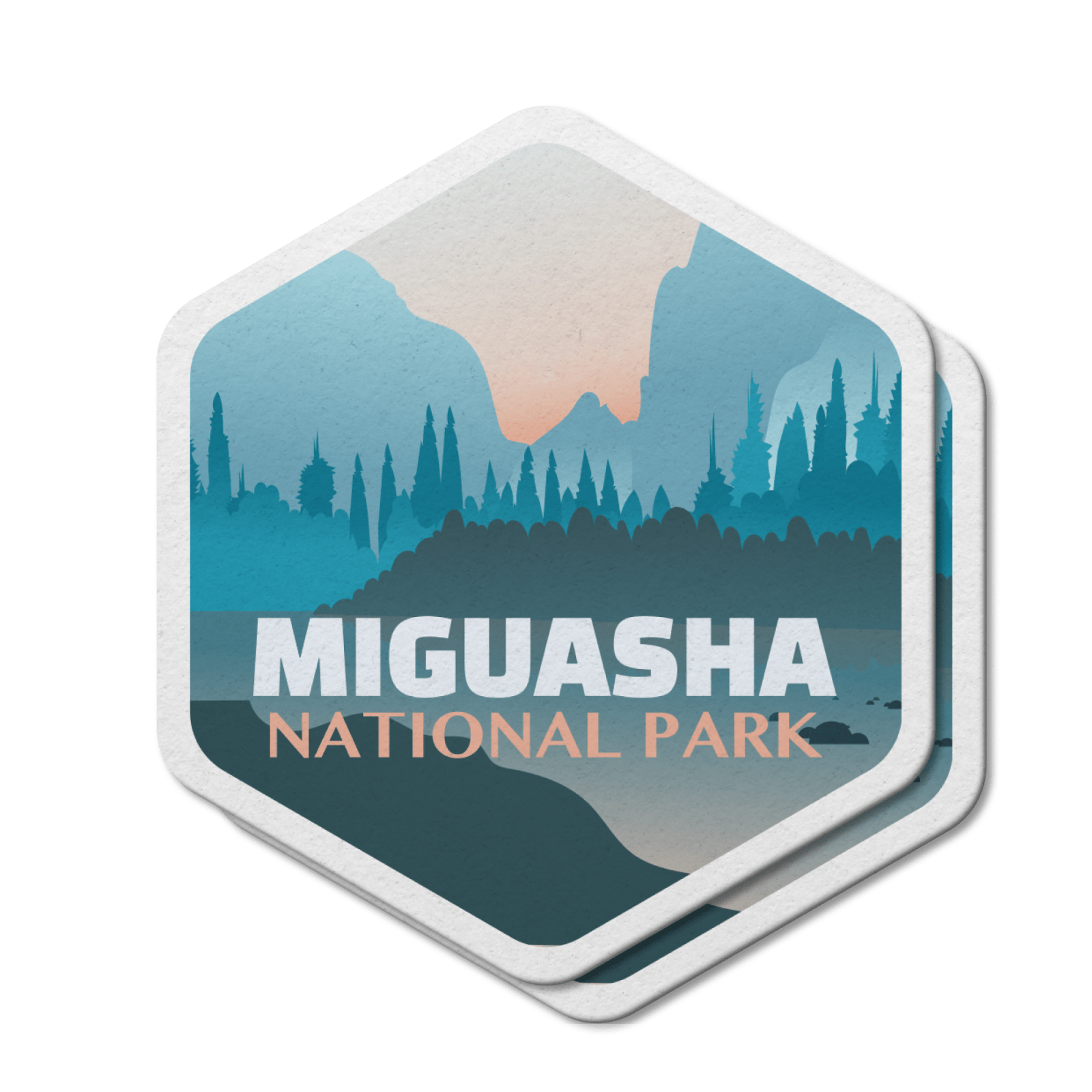 Miguasha Quebec National Park Waterproof Vinyl Sticker, Canada Parks