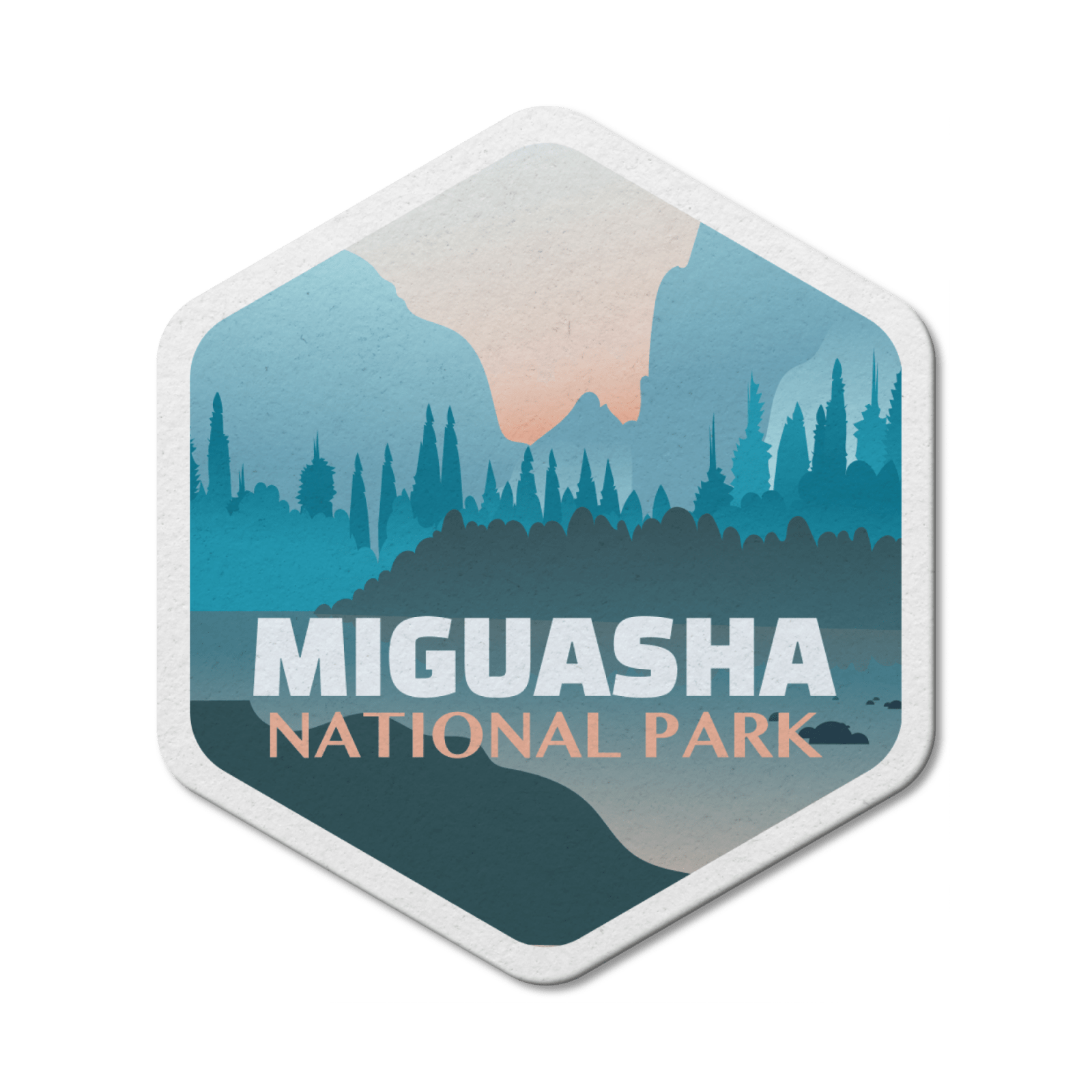 Miguasha Quebec National Park Waterproof Vinyl Sticker, Canada Parks
